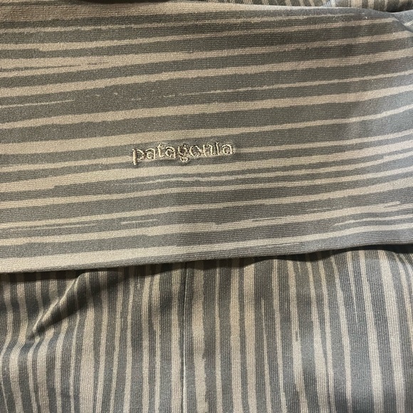 Patagonia organic midi skirt fold over waist knee stripe ecologic stretch Gorp - Picture 5 of 6